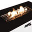 43" Rectangular Fire Pit With Metal Frame & Smoked Glass - 50,000 Stainless Steel White All Outdoor Enjoyment Hidden Propane Tank Compartment 50000 Year-Round Heating Area