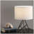 17.5" Watson Espresso Metal Tripod Table Lamp