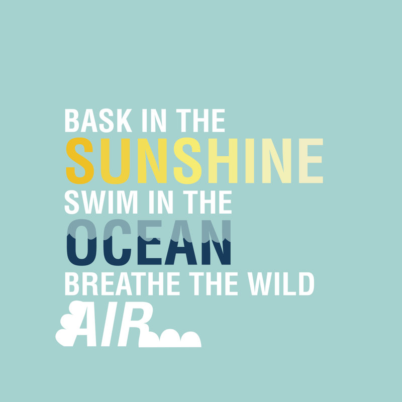 Bask The Sunshine - Wrapped Canvas Print, 30cm H x 30cm W