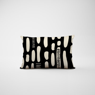 Polyester / Mélange de polyester Housse de coussin rectangulaire intérieure / extérieure lombaire et insert