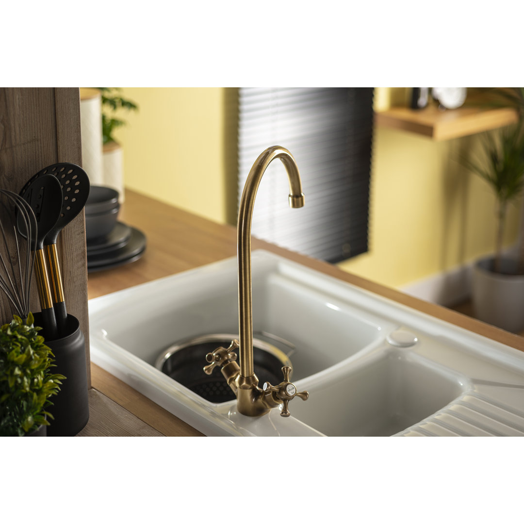 Burford Twin Lever Monobloc Tap