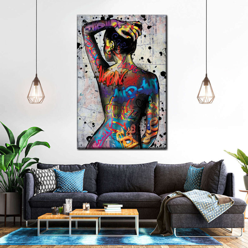 Urban Babe, reproduction d'art sur toile tendue, H 12 po x l 8 po x P 1 po