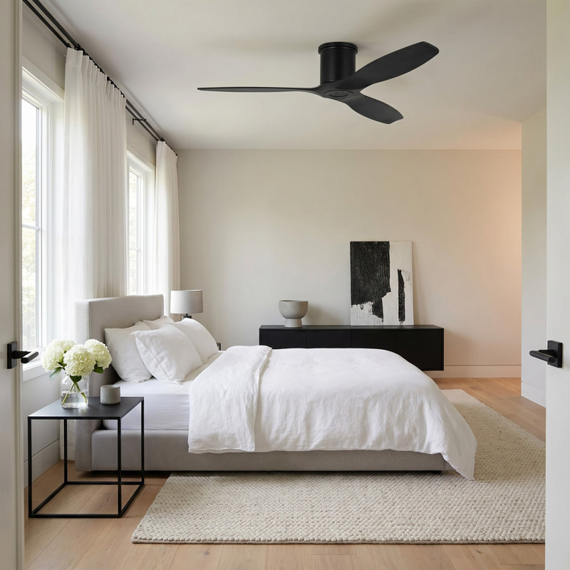 Collins Smart Ceiling Fan, Midnight Black, Midnight Black