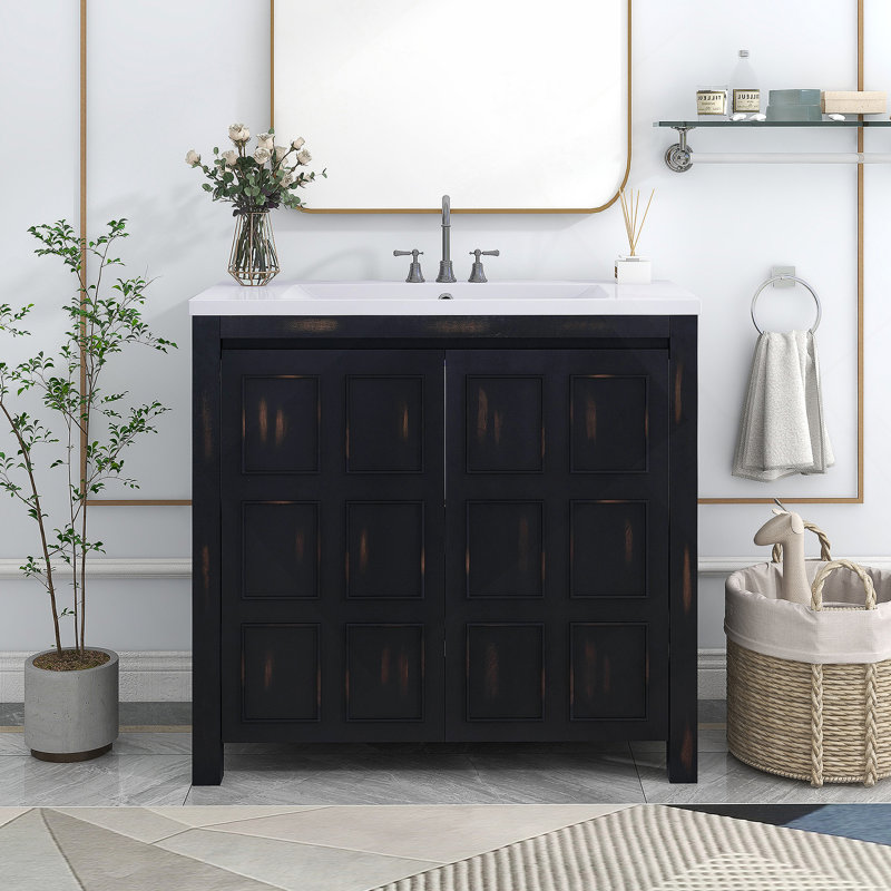 Armoire de salle de bain 36 "Retro Espresso