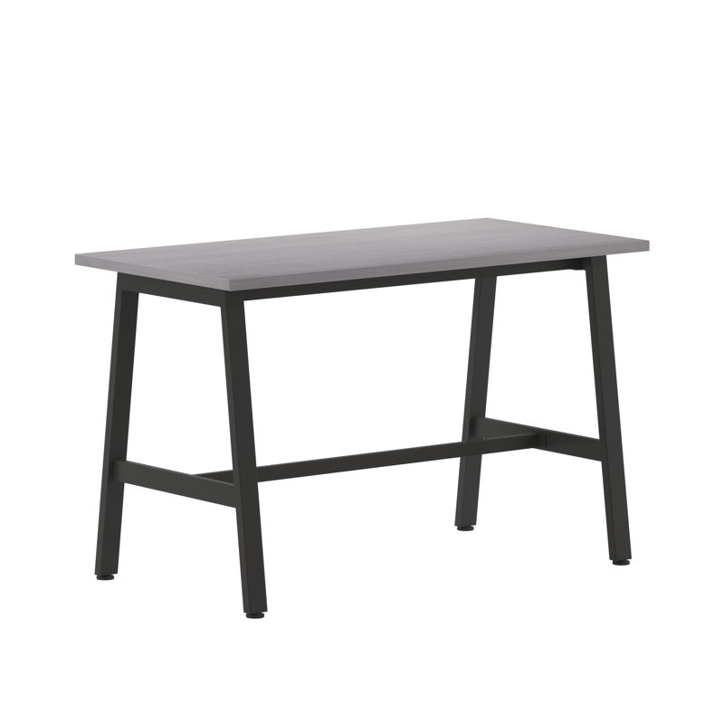 Corbin Rectangular Commercial Conference Table with Laminate Top and A-Frame Base, Grey
