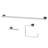 VIGO Arden 3-Piece Chrome Bathroom Hardware Set with 24-in Towel Bar, Toilet Paper Holder and Hand Towel Holder-124871903