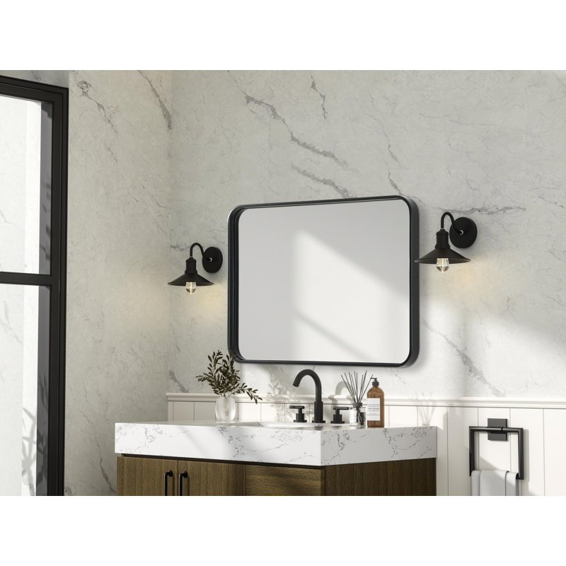 Miroir Erath, 30 po x 22 po, Noir