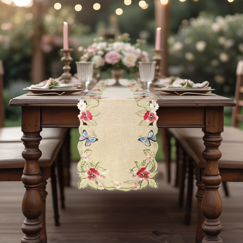 Chemin de table et napperons Anariyah, L 108 po x l 14 po