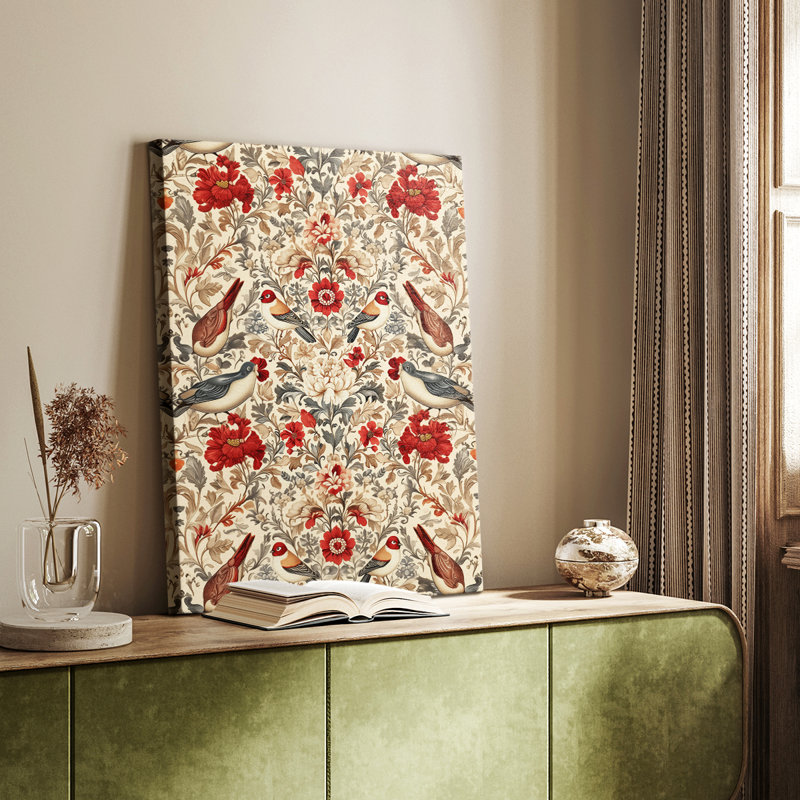 WM MORRIS Series CCXXXVI  -Premium Gallery Wrapped Canvas -Ready to Hang, H 27 po x l 18 po