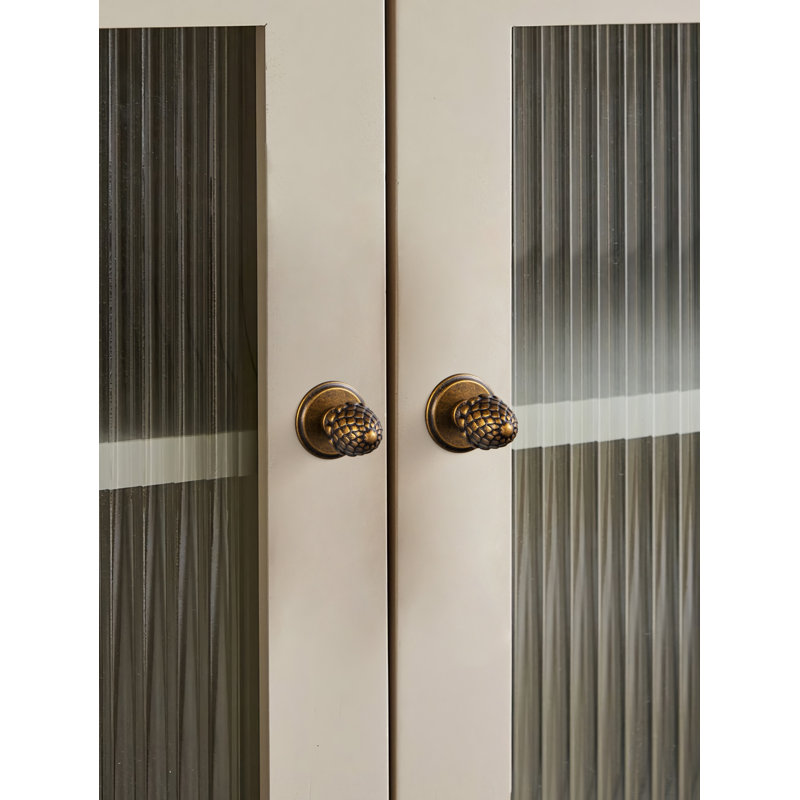 Bouton d'armoire Pinecone, poignée de tiroir décorative avec plaque arrière ronde de style multiple, quincaillerie de bouton de porte d'armoire de commode