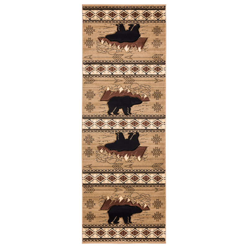 Animal Print Indoor Rug, Runner 2'7" x 7'4"