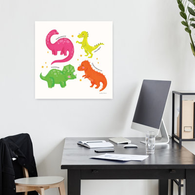 Dino contemporain avec animaux, art lumineux