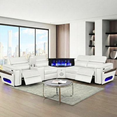 29.2 " Faux Leather Power Reclining Sectional
