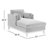 Pera Upholstered Chaise Lounge-1497496323