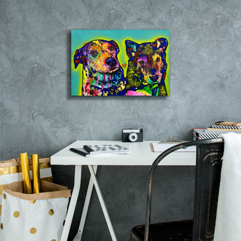 «Together 2» par Dean Russo, art mural sur toile, H 12 po x l 18 po x P 0,75 po