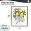 Cadre flottant avec croquis citrons et fleurs, design par Cecilia Battaini-421245677-421245678