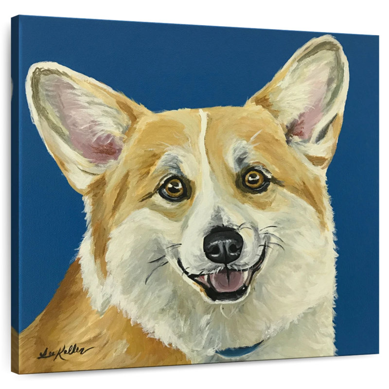 Crowle Corgi On Blue
