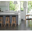 Oki-Nami Upholstered Stool with Solid Wood Frame-1359113639