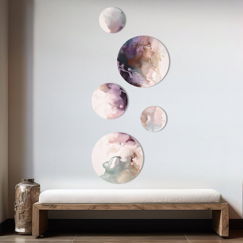 Brown Abstract Delicate Marble III - Abstract Metal Wall Décor