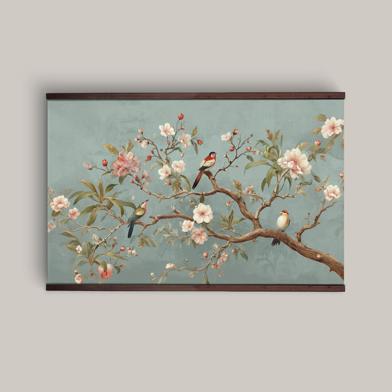 Tapisserie murale Chinoiserie, H 32 po x l 48 po
