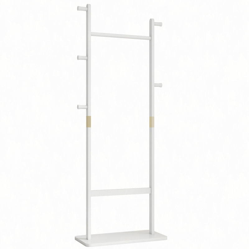 Porte-manteaux en bois massif, robuste et écologique, facile à assembler, esthétique, pouvant être placé dans la chambre, l'entrée ou le salon.