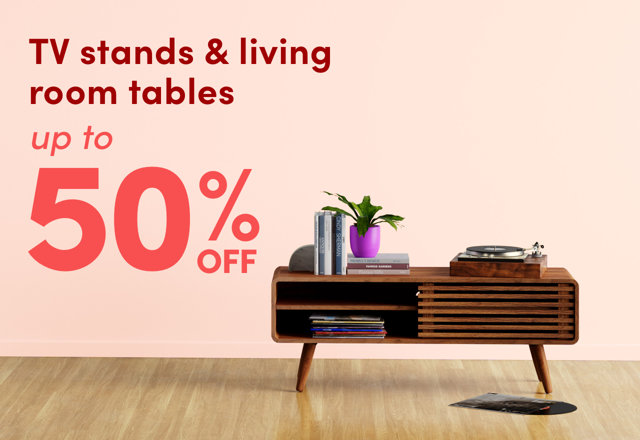 TV stand & living room table clearance