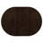 Cappuccino Oval Dining Table With Leaf Extension