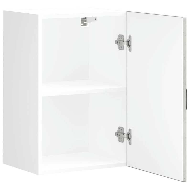 vidaXL Kitchen Wall Cabinet Engineered wood Medium, 23.6in H x 15.7in W x 12.2in D, Concrete Gray