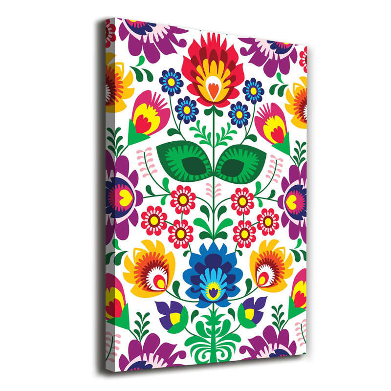 Ethnic Pattern - Wrapped Canvas Print