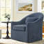 Fauteuil d'appoint demi-tonneau pivotant 30,3 po Martha-1599092307