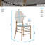 Ensemble de 2 chaises empilables en acrylique