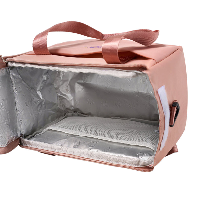 Portable Insulated Lunch Bag, Pink