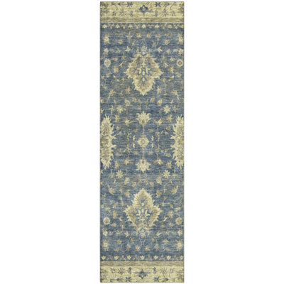 Premium Machine Washable Bucz AMF1739 Border Rug