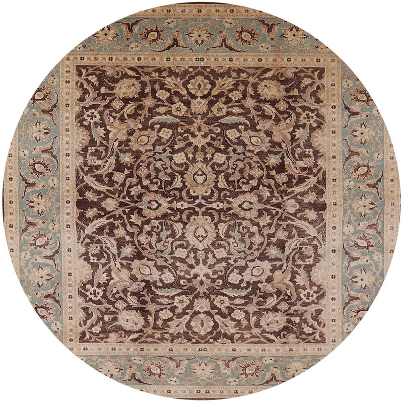 Igourdane Moroccan Indoor Rug, Round 6'