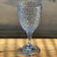 Verres à vin en plastique taille diamant-115721598