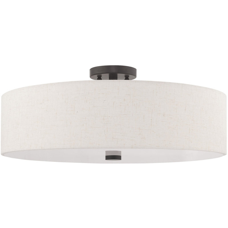 Fabric Semi Flush Mount