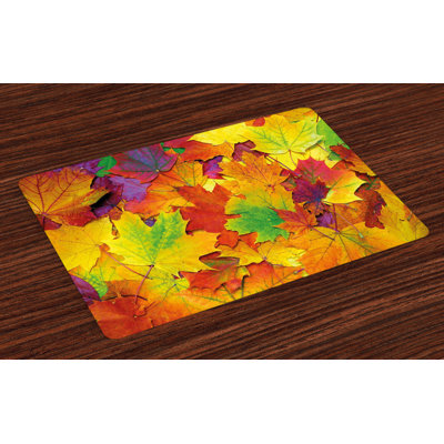 Donovan Mountain Colourful Maple Leaves Placemat