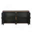 Buffet 59,8 "avec motif en nid d'abeille, armoire d'appoint moderne