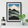 Mountain In Abstract Design - Picture Frame Print
