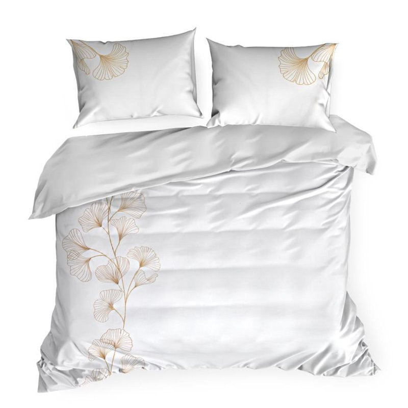 Gaile Cotton Floral Duvet Cover Set with Pillowcases, 160 x 200 -2  Pillowcases (70 x 80cm), White