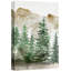 Paysage de forêt Woodland «Watercolor Pastel Green Mountain Pine Tree Forest Woodland» sur-99141829-99141831