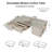 Modern Extendable Coffee Table With 4 Drawers & Storage Shelf, Centre Table For Living Room( 50"W to 70"W