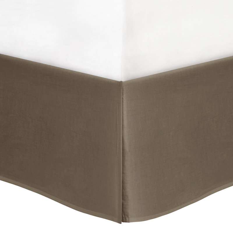 Literie 7 pièces pour très grand lit, simili suède brun, édredon, taies décoratives, coussins, jupe de lit, literie chic lavable à la machine, suède, rembourrage, décoration