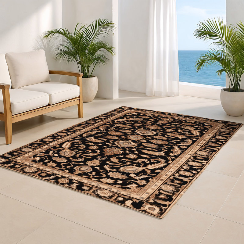 Tapis d'intérieur et d'extérieur brun Persian, Rectangulaire 2 pi x 3 pi