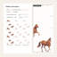 Papier peint chevaux, impression murale minimaliste