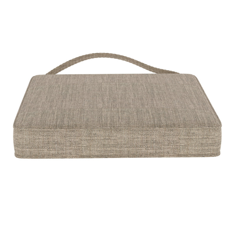 Dining ChairSeat Pad Replacement Cushion 17L x 17W x 3D, Sunbrella® Cast Shale