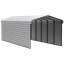 Abri d'auto en acier avec 2 ensembles de parois latérales, 12 x 29 x 9-100015478