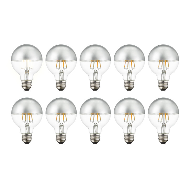 Mcswain 8 Watt (60 Watt Equivalent) G25 LED Dimmable Light Bulb Warm White E12/Candelabra
