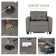 Apsley 99Cm Faxu Leather Adjustable Backrest Sofa Bed Wide Convertible Chair