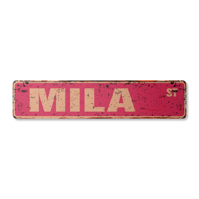 Mila Aluminum Street Sign